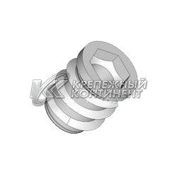 312 N1 Vtulka rezbovaya M6 h 12 s malym potaynym flantsem, vnsh № 6 — копия